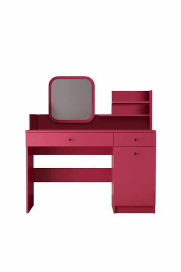 Fabrony Sminkbord med spegel 124 cm - Hallon - Möbler - Bord & matgrupp - Sminkbord & toalettbord