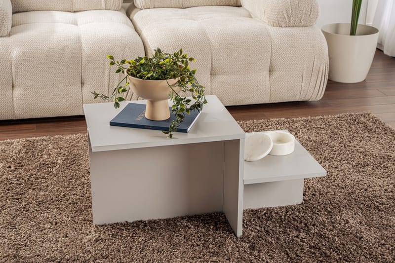 Fabrony Soffbord 80x40 cm - Ljusgrå - Möbler - Bord & matgrupp - Soffbord