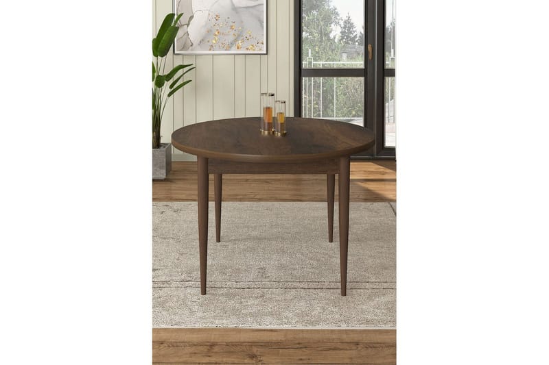 Farefax Matbord 90 cm Rund - Brun - Möbler - Bord & matgrupp - Matbord & köksbord