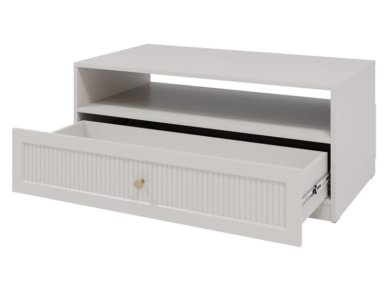 Fayric 100 cm Rektangulärt Soffbord med Lådor i Trä - Beige - Möbler - Bord & matgrupp - Soffbord
