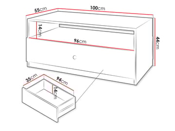 Fayric Soffbord 100 cm - Beige - Möbler - Bord & matgrupp - Soffbord