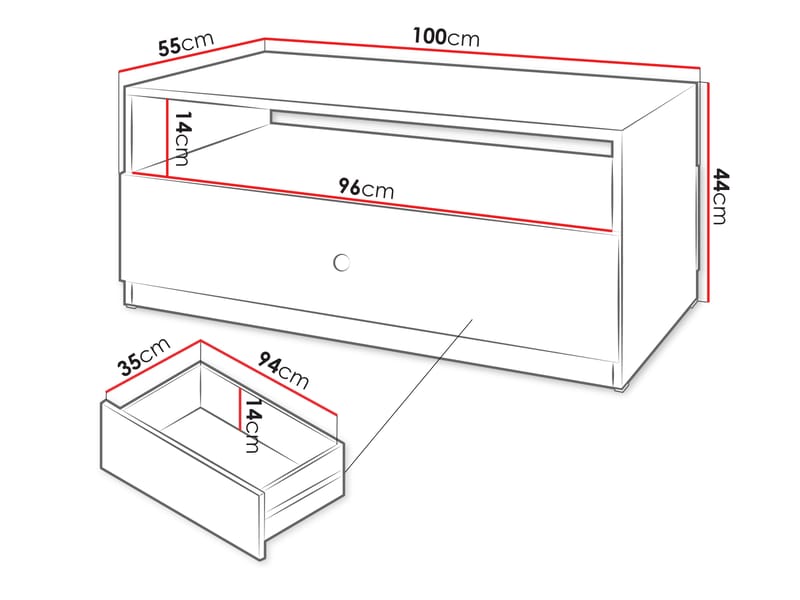 Fayric Soffbord 100 cm - Beige - Möbler - Bord & matgrupp - Soffbord