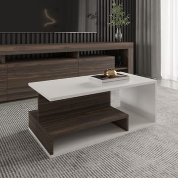 Fenlo Soffbord 90x35x44,8 cm - Vit valnöt - Möbler - Bord & matgrupp - Soffbord