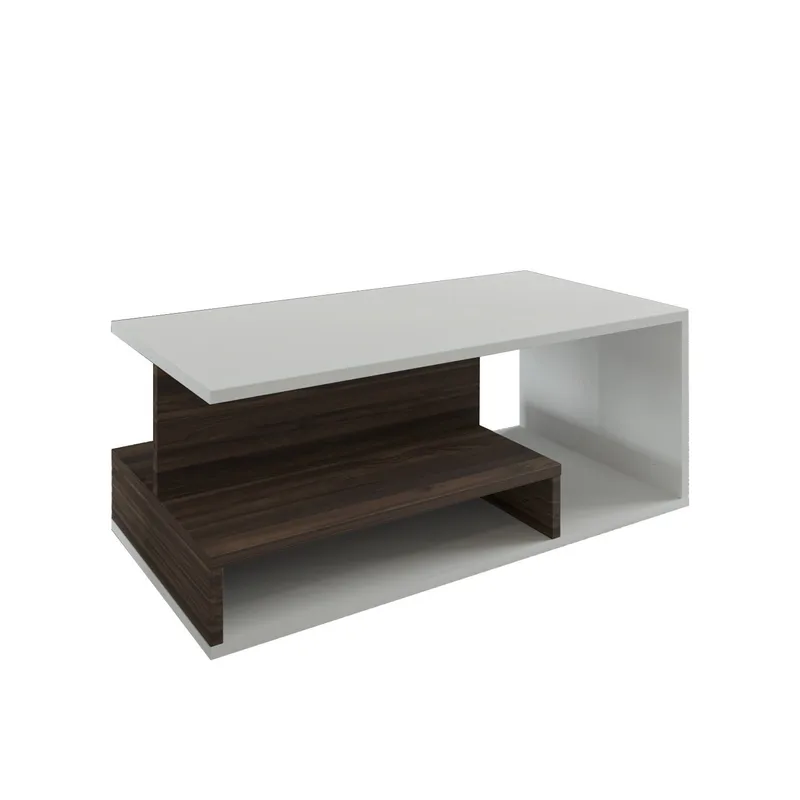 Fenlo Soffbord 90x35x44,8 cm, Vit valnöt
