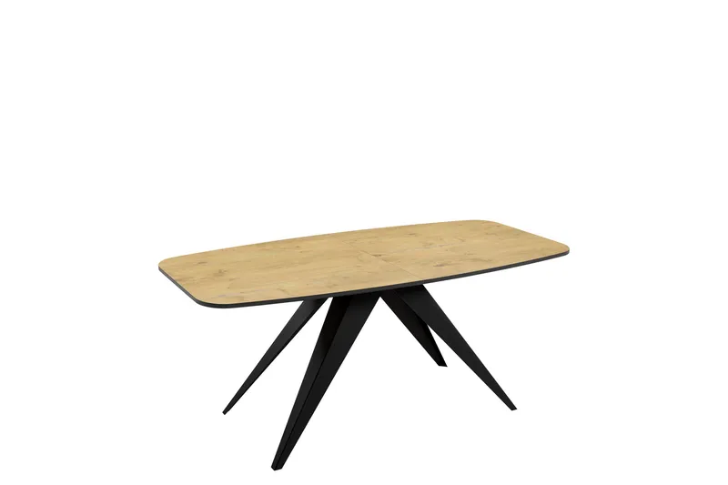 Ferro Matbord 198 cm, Svart/Beige