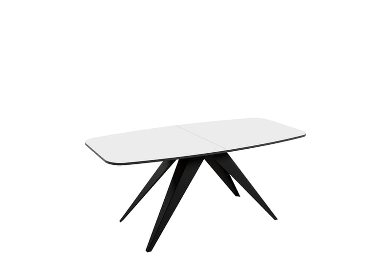 Ferro Matbord 198 cm, Svart/Vit