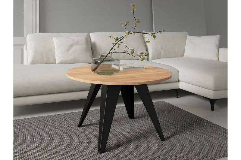 Festus Soffbord 75 cm - Svart/Beige - Möbler - Bord & matgrupp - Soffbord