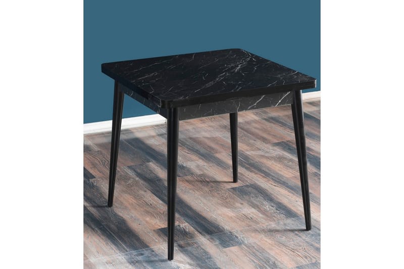 Florai Matbord 80 cm Kvadratisk - Svart/Vit - Möbler - Bord & matgrupp - Matbord & köksbord