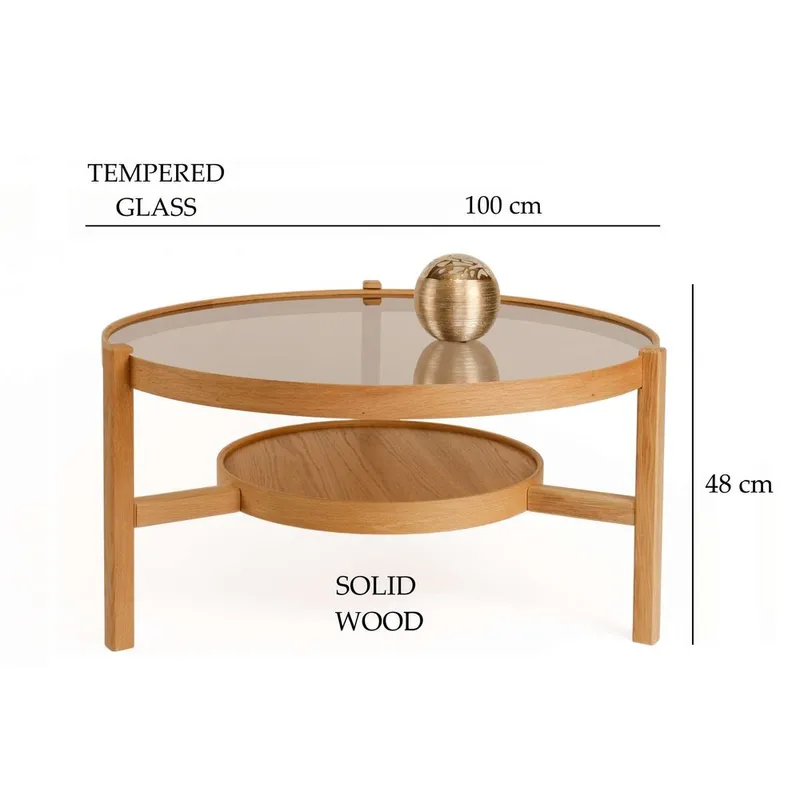 Florai Soffbord 100 cm - Natur - Möbler - Bord & matgrupp - Soffbord