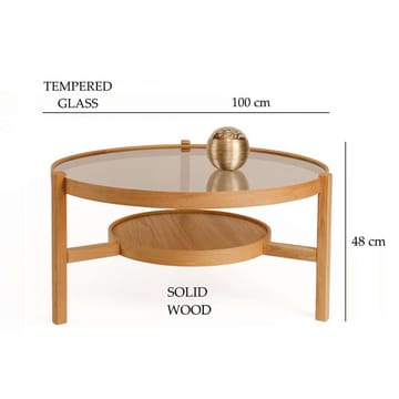 Florai Soffbord 100 cm - Natur - Möbler - Bord & matgrupp - Soffbord