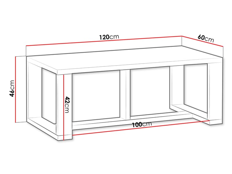 Fonti Soffbord 120 cm - Brun - Möbler - Bord & matgrupp - Soffbord
