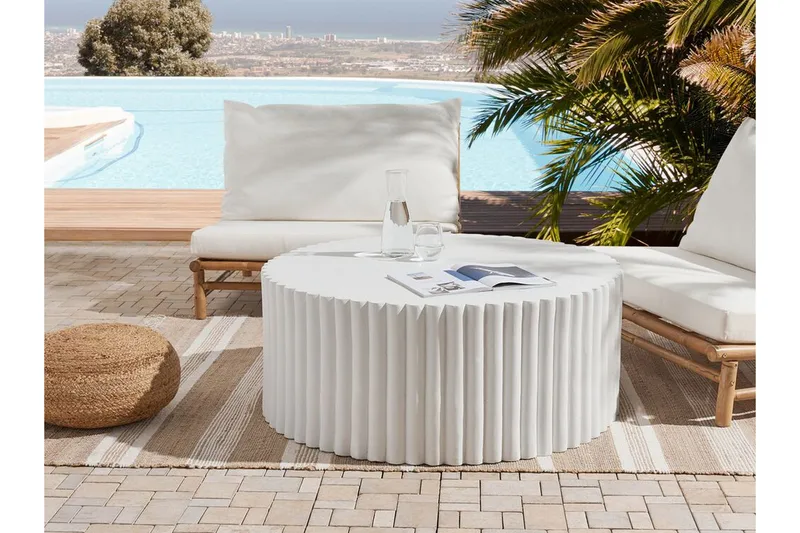 Fox Creek Soffbord 117 cm Rund - Vit - Möbler - Bord & matgrupp - Soffbord