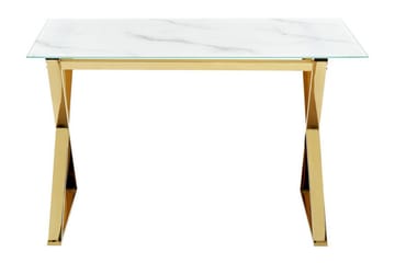 Foxter Matbord 70x120 cm - Vit/Guld - Möbler - Bord & matgrupp - Matbord & köksbord