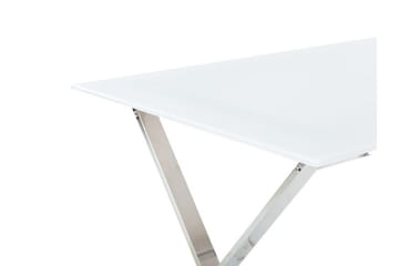Foxter Matbord 70x120 cm - Vit/Silver - Möbler - Bord & matgrupp - Matbord & köksbord
