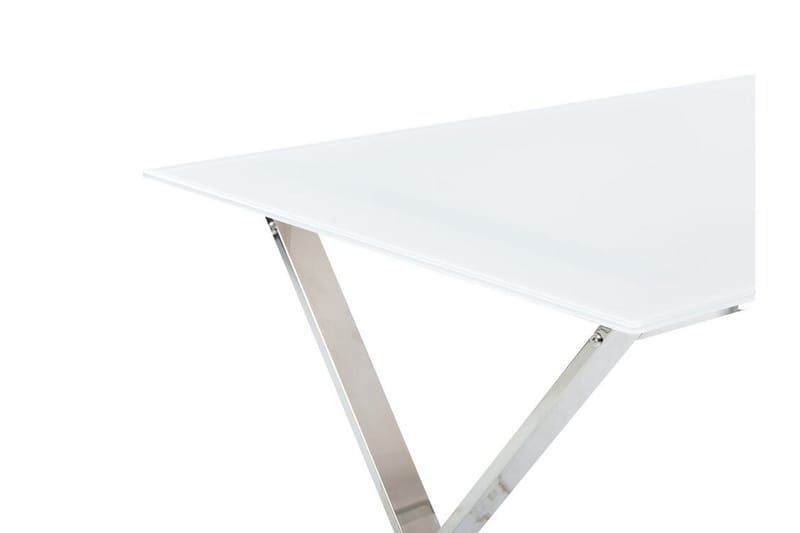 Foxter Matbord 70x120 cm - Vit/Silver - Möbler - Bord & matgrupp - Matbord & köksbord