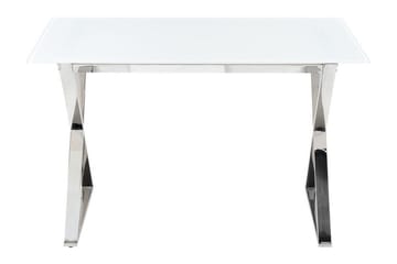 Foxter Matbord 70x120 cm - Vit/Silver - Möbler - Bord & matgrupp - Matbord & köksbord