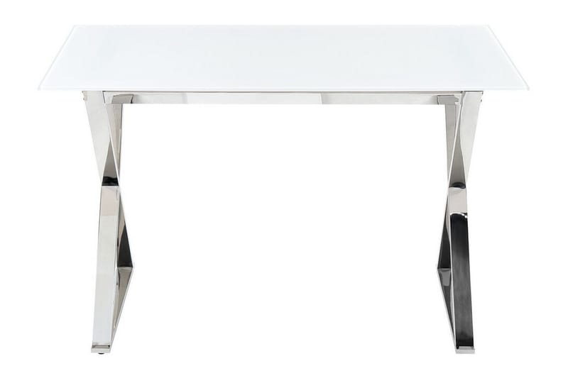 Foxter Matbord 70x120 cm - Vit/Silver - Möbler - Bord & matgrupp - Matbord & köksbord