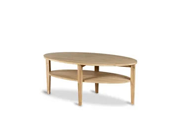 Freemont Ovalt Soffbord 120x60 cm i massivt trä - Natur - Möbler - Bord & matgrupp - Soffbord - Soffbord med förvaring