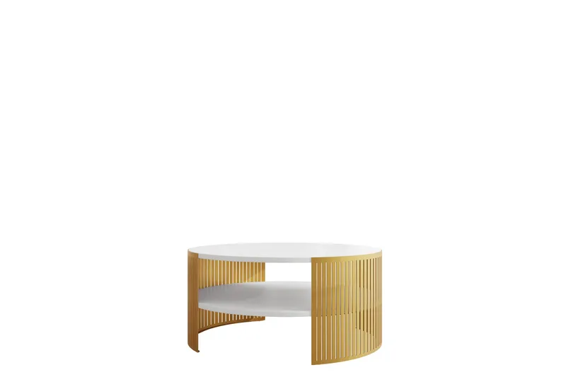 Friend Soffbord 75 cm - Guld/Vit - Möbler - Bord & matgrupp - Soffbord