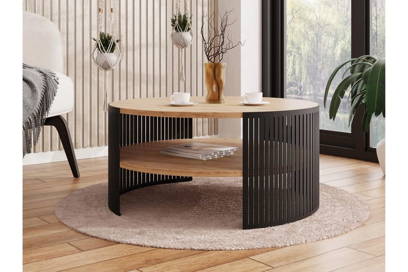 Friend Soffbord 75 cm - Svart/Beige - Möbler - Bord & matgrupp - Soffbord