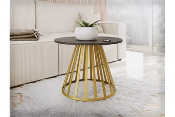 Frosty Soffbord 58 cm - Guld/Svart - Möbler - Bord & matgrupp - Soffbord