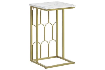 Fuller Soffbord 30 cm - Vit/Guld - Möbler - Bord & matgrupp - Soffbord