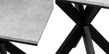 Fynrel Matbord 90 cm Kvadratisk - Svart/Grå - Möbler - Bord & matgrupp - Matbord & köksbord