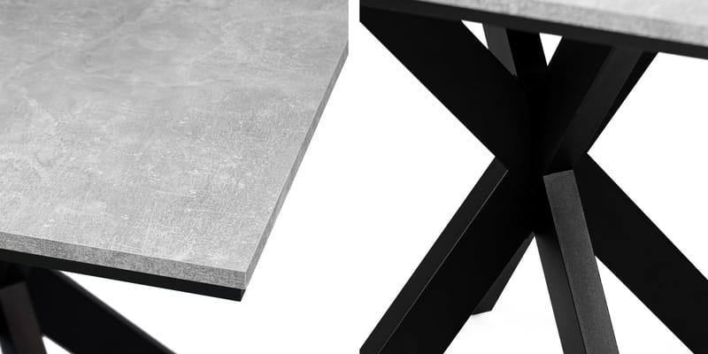 Fynrel Matbord 90 cm Kvadratisk - Svart/Vit - Möbler - Bord & matgrupp - Matbord & köksbord