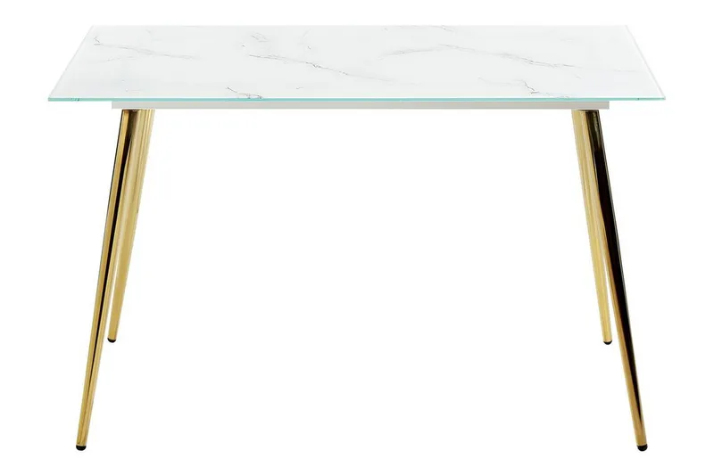 Gabriela Matbord 70x120 cm - Vit/Guld - Möbler - Bord & matgrupp - Matbord & köksbord