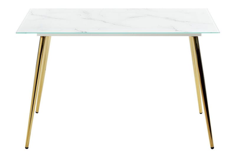 Gabriela Matbord 70x120 cm - Vit/Guld - Möbler - Bord & matgrupp - Matbord & köksbord