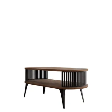 Galia soffbord 100x44 cm - Svart, valnöt - Möbler - Bord & matgrupp - Soffbord