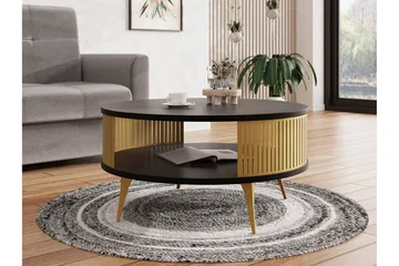 Galia Soffbord 75 cm - Guld/Svart - Möbler - Bord & matgrupp - Soffbord