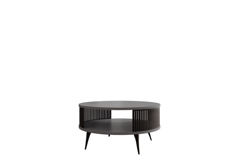 Galia Soffbord 75 cm, Svart/Ljusgrå