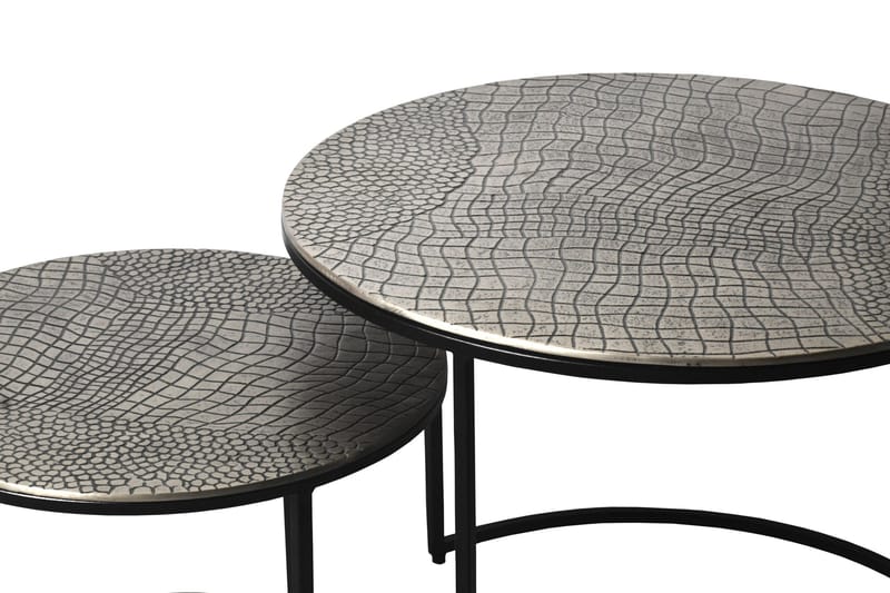 Galova Soffbord 60 cm Set om 2 - Guld och svart - Möbler - Bord & matgrupp - Soffbord