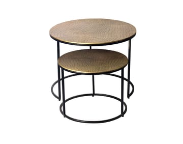 Galova Soffbord 60 cm Set om 2 - Silver och svart - Möbler - Bord & matgrupp - Soffbord
