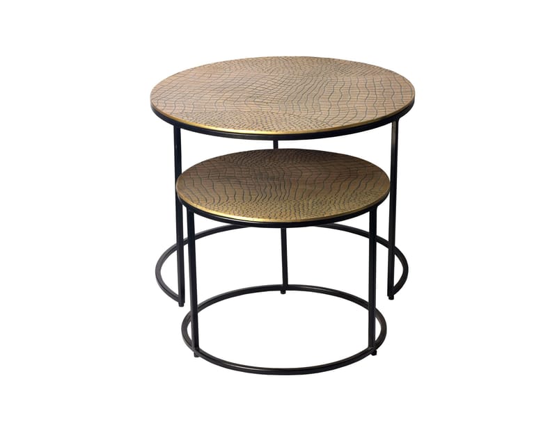 Galova Soffbord 60 cm Set om 2 - Silver och svart - Möbler - Bord & matgrupp - Soffbord