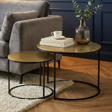 Galova Soffbord 60 cm Set om 2 - Silver och svart - Möbler - Bord & matgrupp - Soffbord