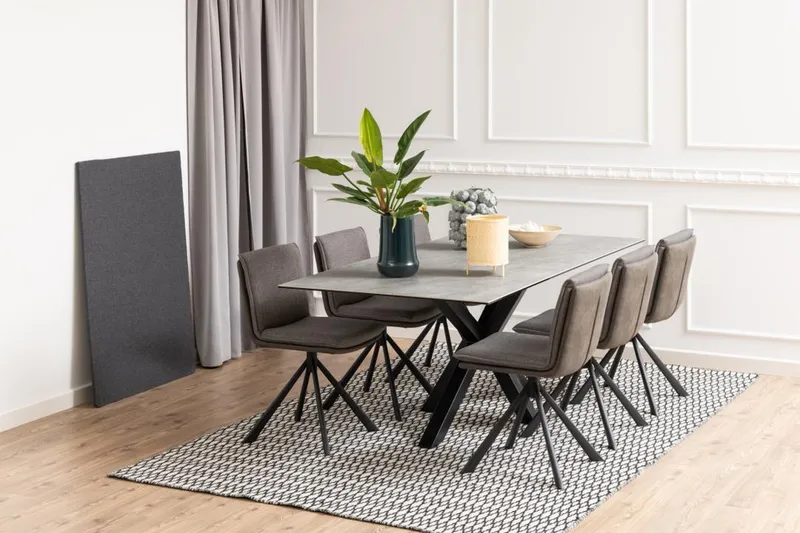 Ganesh Matbord 100 cm Rektangulär - Grå - Möbler - Bord & matgrupp - Matbord & köksbord