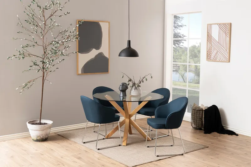 Ganesh Matbord 119 cm Rund - Transparent - Möbler - Bord & matgrupp - Matbord & köksbord