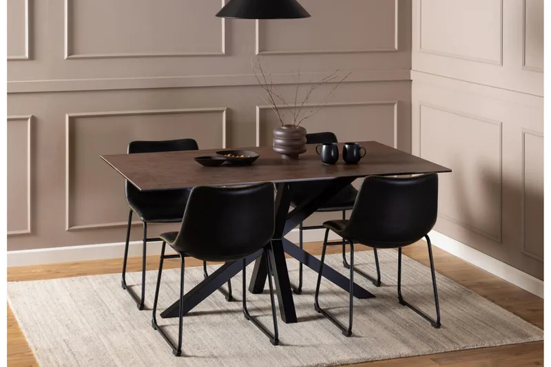 Ganesh Matbord 90 cm Rektangulär - Brun - Möbler - Bord & matgrupp - Matbord & köksbord