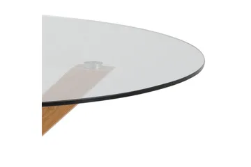 Ganesh Runt Matbord 119 cm i Glas - Transparent - Möbler - Bord & matgrupp - Matbord & köksbord