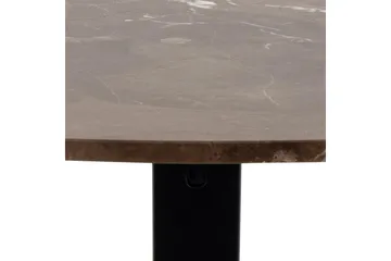 Ganesh Runt Matbord 120 cm med Marmorskiva och Metallutseende - Brun - Möbler - Bord & matgrupp - Marmorbord