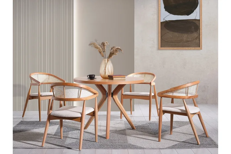 Gelsgan Matbord 100 cm Rund - Natur - Möbler - Bord & matgrupp - Matbord & köksbord