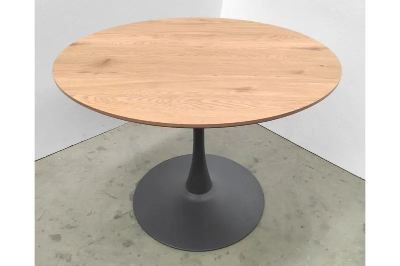 Gibran Matbord 100 cm Rund, Svart/Beige