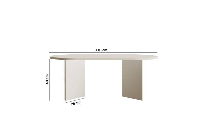 Glenure Soffbord 110 cm - Beige - Möbler - Bord & matgrupp - Soffbord