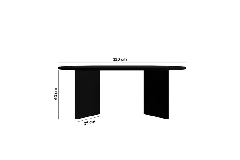 Glenure Soffbord 110 cm - Svart - Möbler - Bord & matgrupp - Soffbord