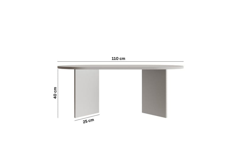 Glenure Soffbord 110 cm - Vit - Möbler - Bord & matgrupp - Soffbord