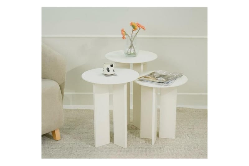 Glenure Soffbord 40 cm - Beige - Möbler - Bord & matgrupp - Soffbord