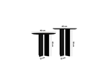 Glenure Soffbord 40 cm - Svart - Möbler - Bord & matgrupp - Soffbord