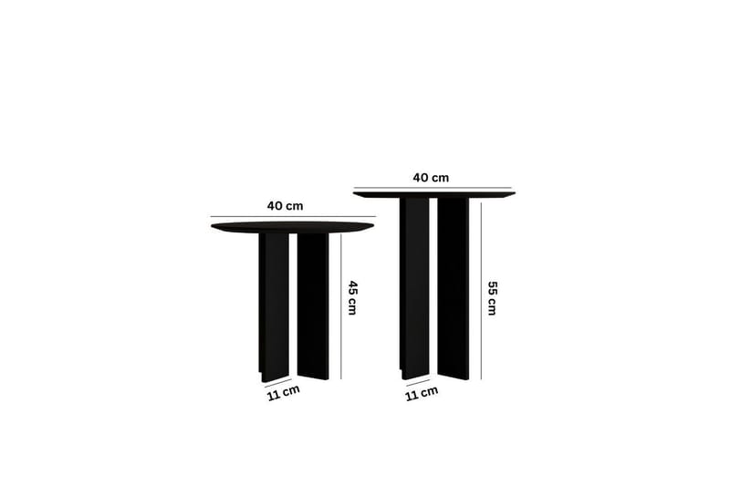 Glenure Soffbord 40 cm - Svart - Möbler - Bord & matgrupp - Soffbord
